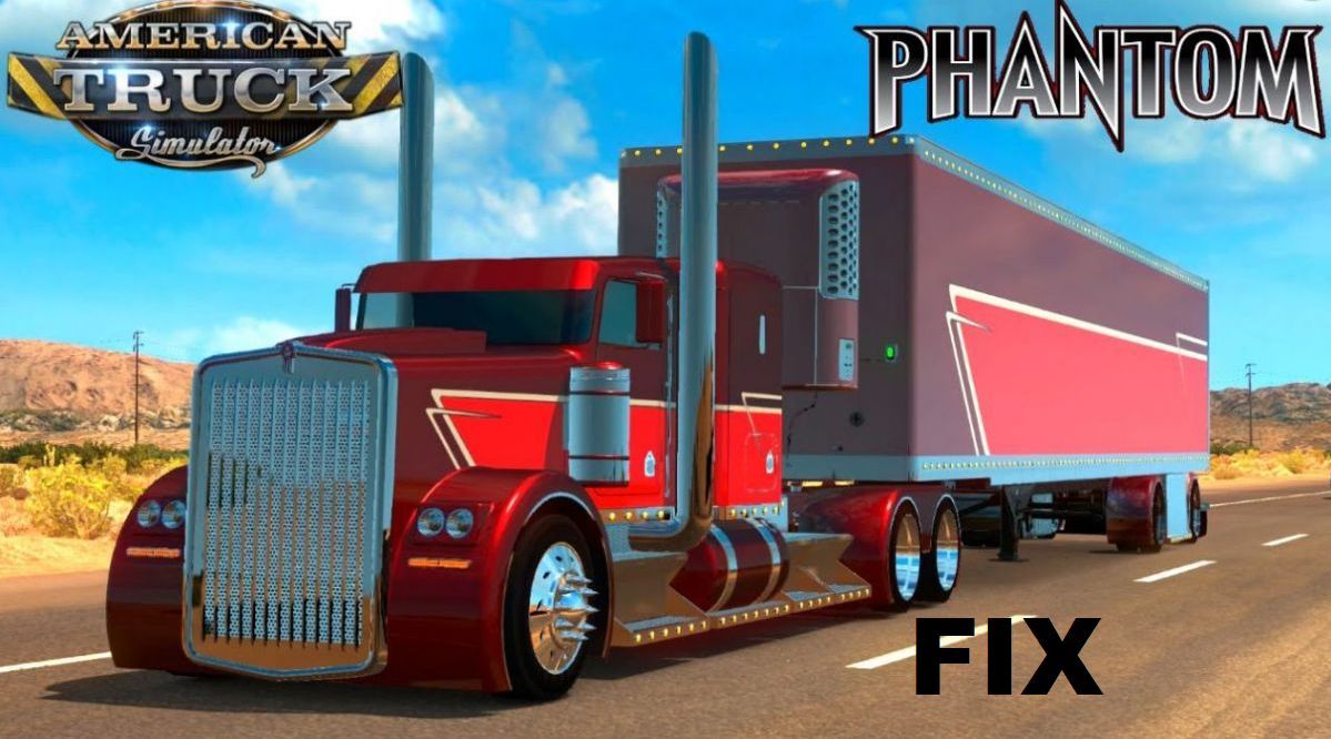 Фикс для Kenworth The "Phantom" версия 1.0 для American Truck Sim...