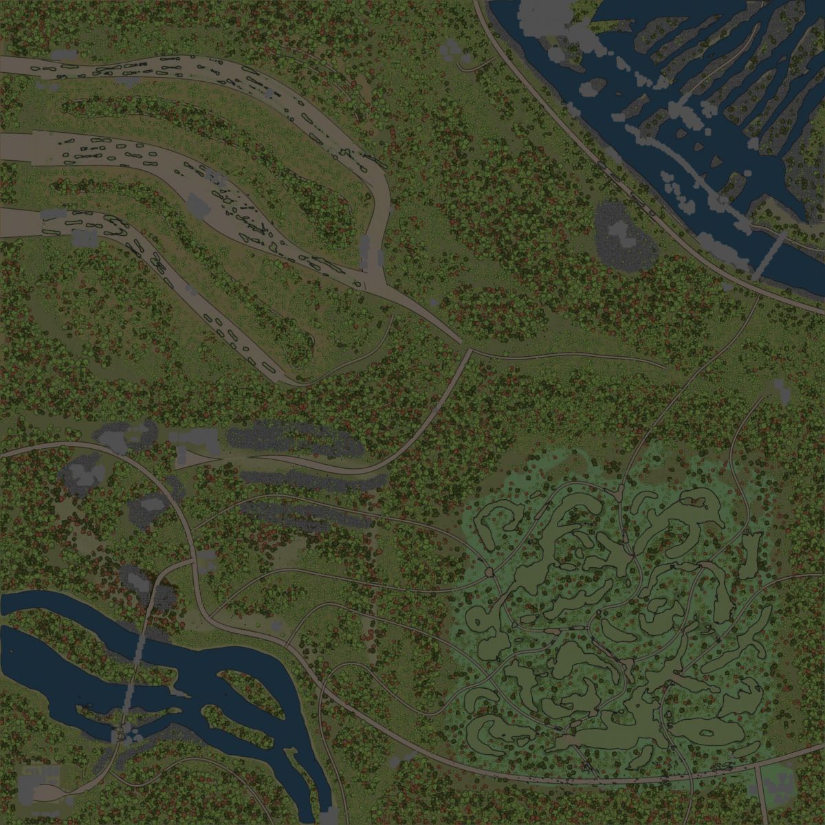 Поселковая карта