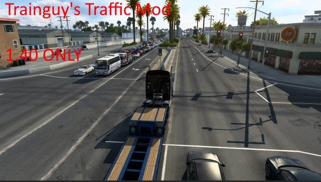 Trainguys animation mod. Traffic ATS 1.38. Ходит поезд в Traffic hard Truck Simulator.